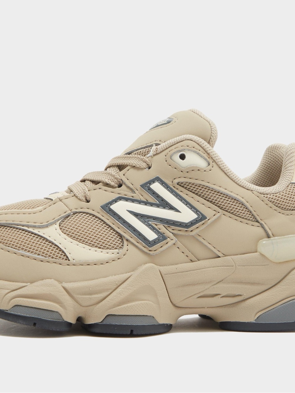 New Balance Kids Taupe/Off-White Walking Sneakers